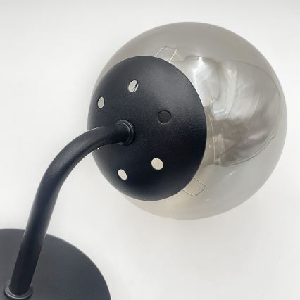 Brilagi - Lámpara de pared MALIVA 1xE14/15W/230V negra/ahumada