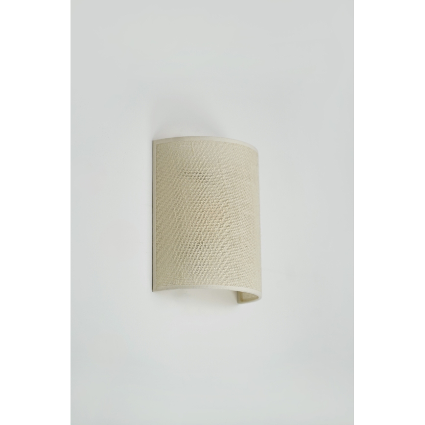 Brilagi - Lámpara de pared SEMI 1xE27/15W/230V diámetro 20 cm crema