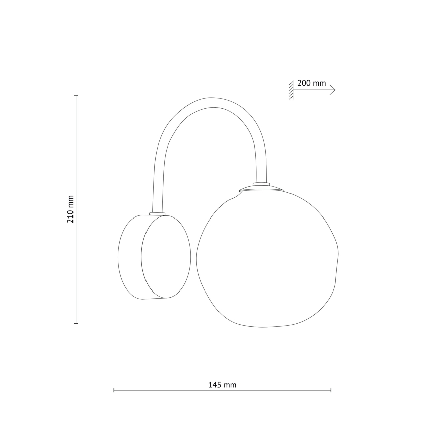 Brilagi - Lámpara de pared VULCANO 1xG9/8W/230V marrón/beige ahumado