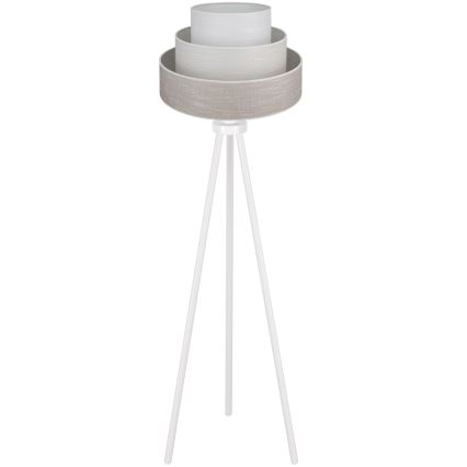 Brilagi - Lámpara de pie ALASKA LUNETA 1xE27/15W/230V gris/color crema