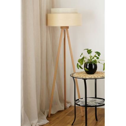 Brilagi - Lámpara de pie ARIZONA BOHO 1xE27/15W/230V beige