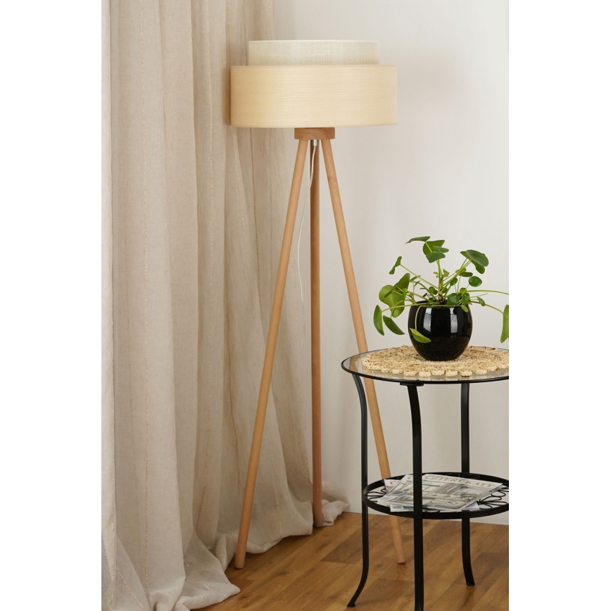 Brilagi - Lámpara de pie ARIZONA BOHO 1xE27/15W/230V beige
