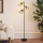 Brilagi - Lámpara de pie BASKLITE 3xE14/15W/230V madera de caucho/negra