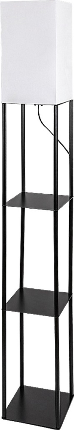 Brilagi - Lámpara de pie con repisas GRADUS 1xE27/40W/230V negra/blanca