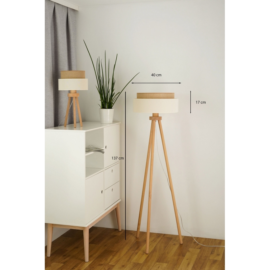 Brilagi - Lámpara de pie LED ESTILO BOHO 1xE27/15W/230V