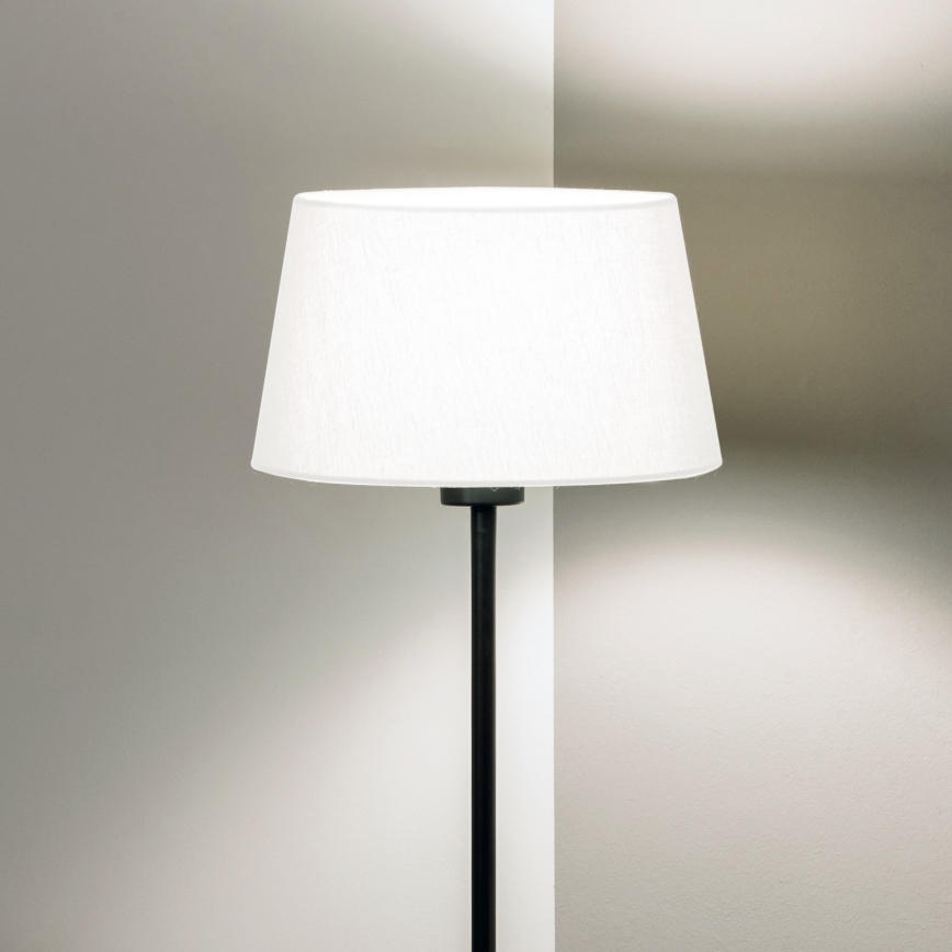Brilagi - Lámpara de pie LED CERIA 1xE27/40W/230V diámetro 30 cm blanco/negro