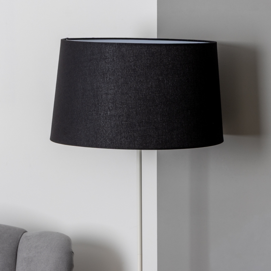 Brilagi - Lámpara de pie LED CERIA 1xE27/40W/230V diámetro 45 cm negro/blanco