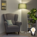 Brilagi - Lámpara de pie LED CERIA 1xE27/40W/230V diámetro 45 cm verde/blanco
