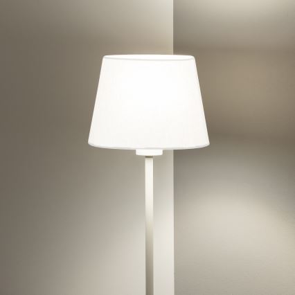 Brilagi - Lámpara de pie LED CERIA 1xE27/40W/230V Ø 20,5 cm blanca
