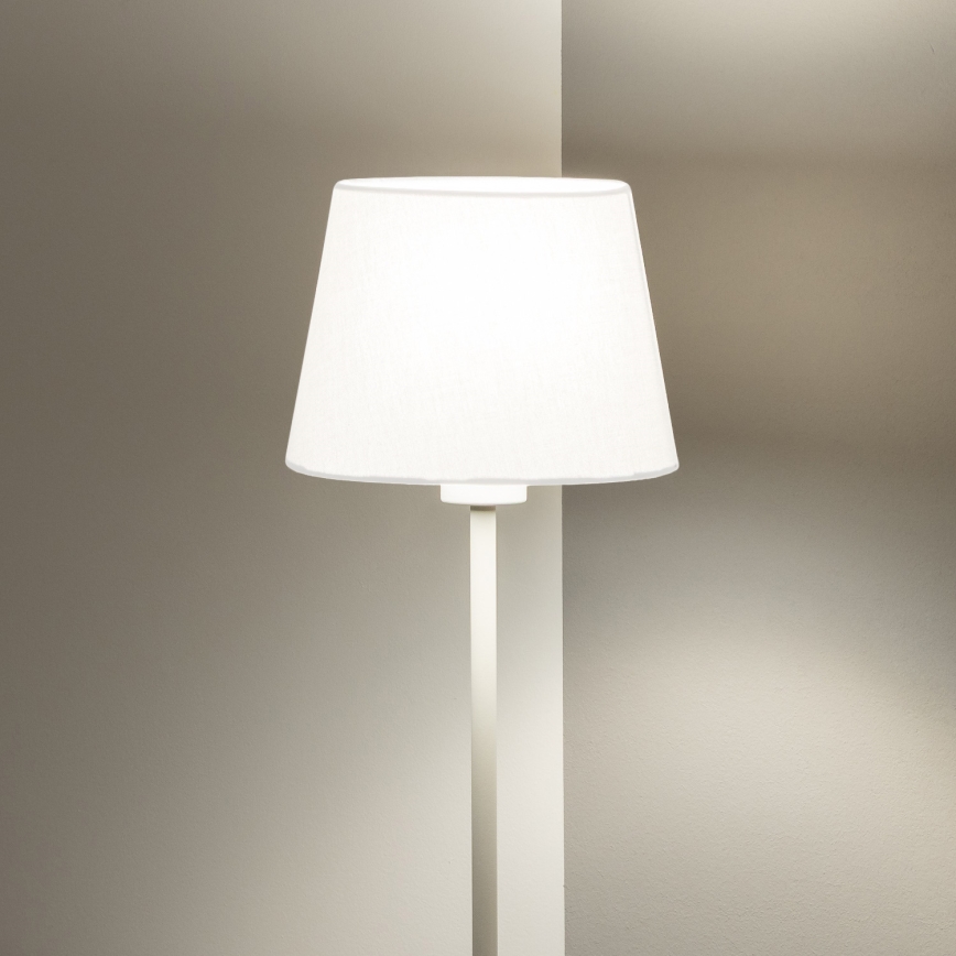 Brilagi - Lámpara de pie LED CERIA 1xE27/40W/230V Ø 20,5 cm blanca