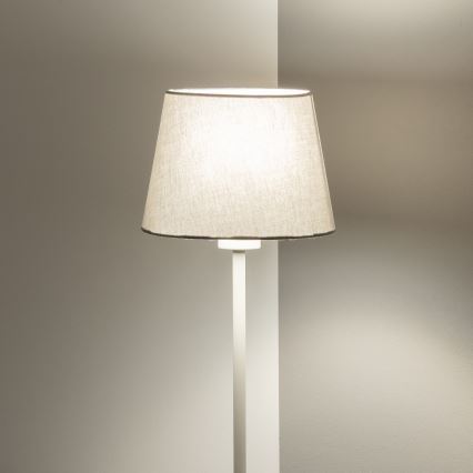 Brilagi - Lámpara de pie LED CERIA 1xE27/40W/230V Ø 20,5 cm gris/blanco