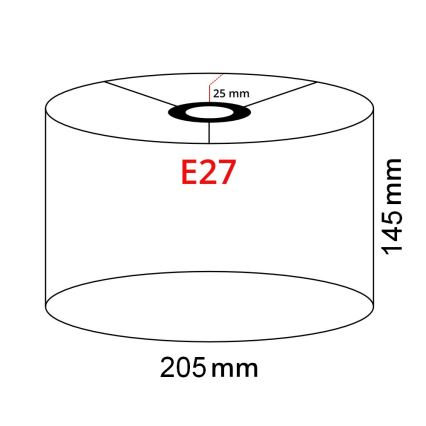 Brilagi - Lámpara de pie LED CERIA 1xE27/40W/230V Ø 20,5 cm gris/blanco