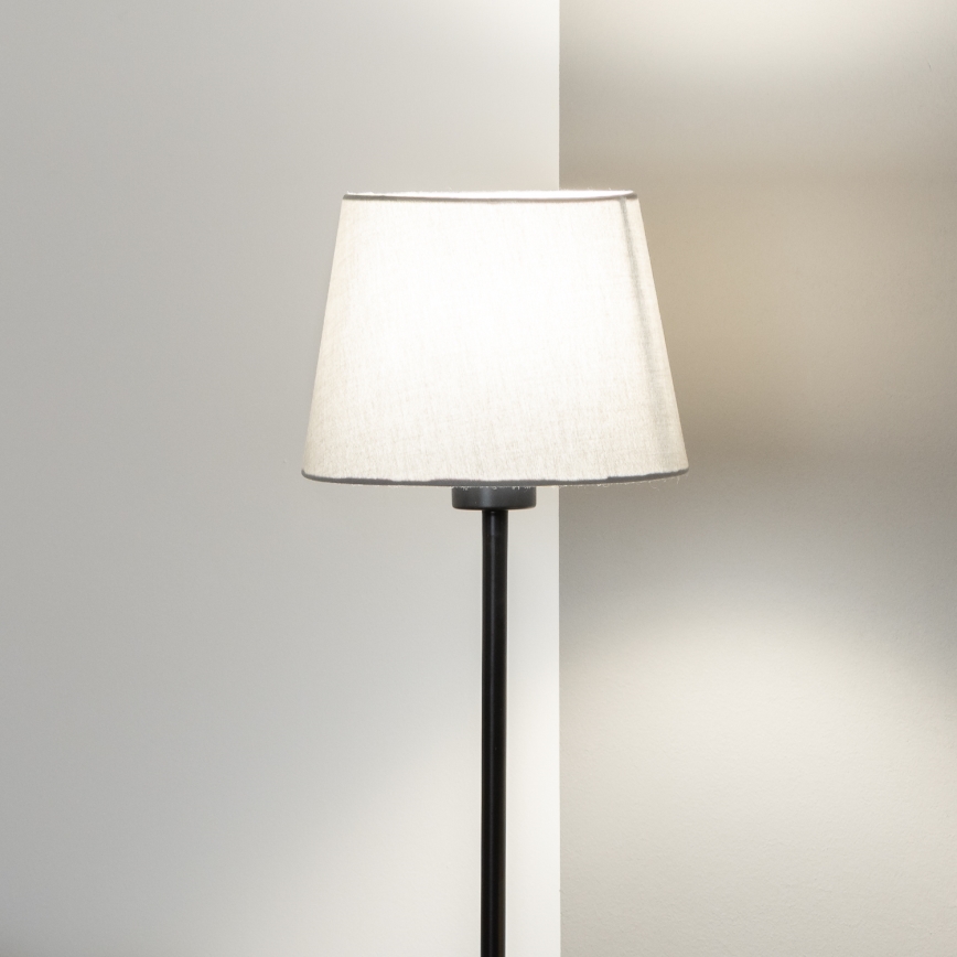 Brilagi - Lámpara de pie LED CERIA 1xE27/40W/230V Ø 20,5 cm gris/negro