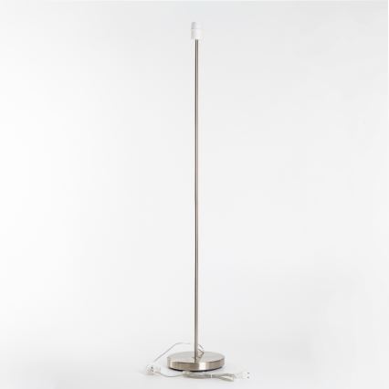 Brilagi - Lámpara de pie LED CERIA 1xE27/40W/230V Ø 25 cm bambú/cromo mate