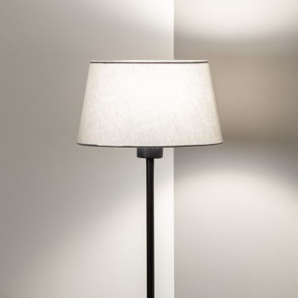 Brilagi - Lámpara de pie LED CERIA 1xE27/40W/230V Ø 25 cm gris/negro