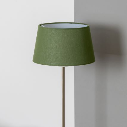 Brilagi - Lámpara de pie LED CERIA 1xE27/40W/230V Ø 25 cm verde/cromo mate