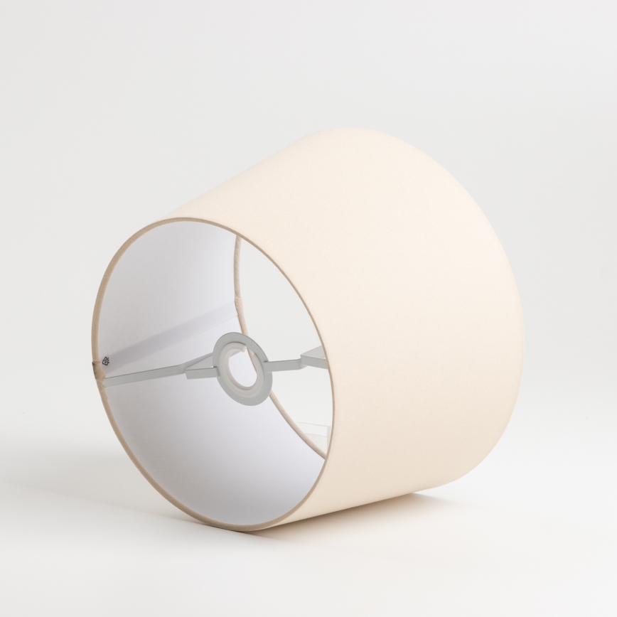 Brilagi - Lámpara de pie LED CERIA 1xE27/40W/230V Ø 30 cm beige/cromo mate