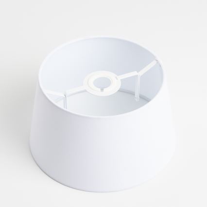 Brilagi - Lámpara de pie LED CERIA 1xE27/40W/230V Ø 30 cm blanca/cromo mate