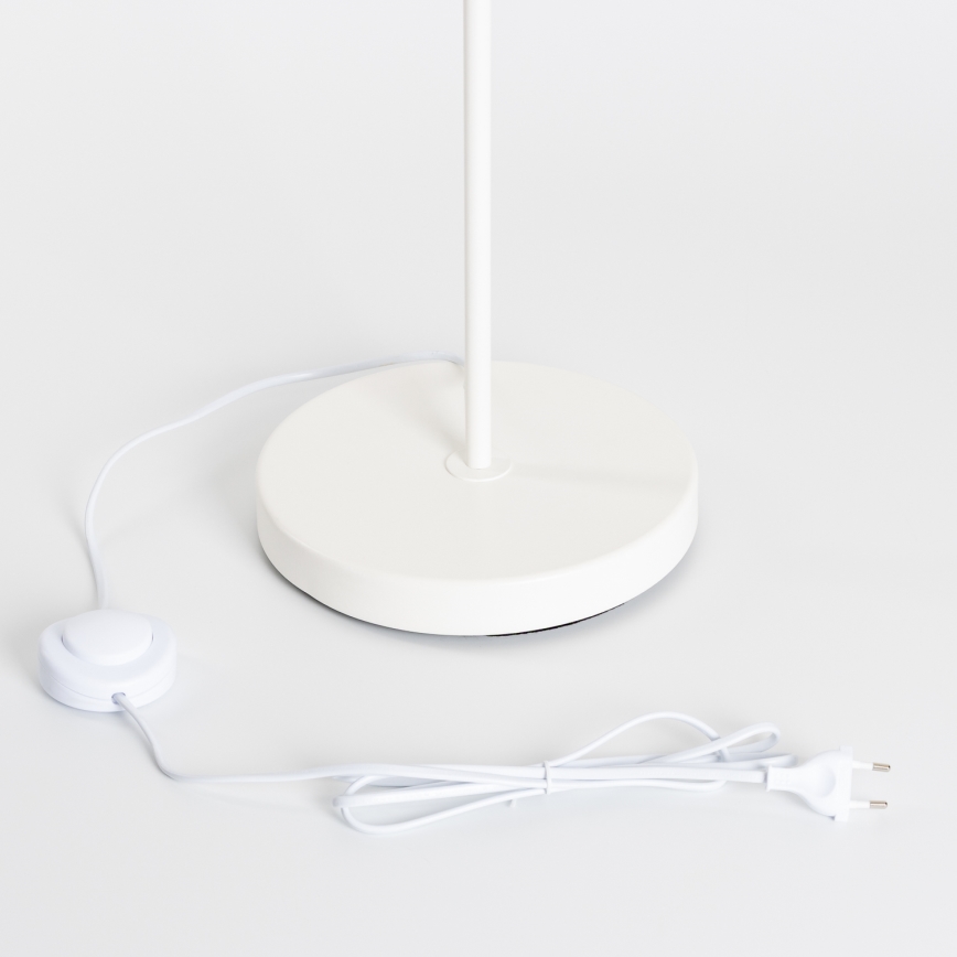 Brilagi - Lámpara de pie LED CERIA 1xE27/40W/230V Ø 30 cm gris/blanco