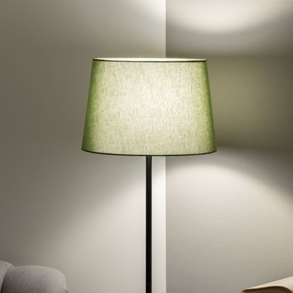 Brilagi - Lámpara de pie LED CERIA 1xE27/40W/230V Ø 30 cm verde/negro
