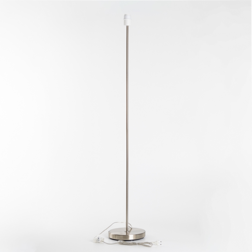 Brilagi - Lámpara de pie LED CERIA 1xE27/40W/230V Ø 35 cm beige/cromo mate