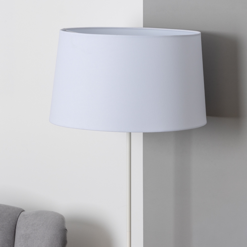 Brilagi - Lámpara de pie LED CERIA 1xE27/40W/230V Ø 45 cm blanca
