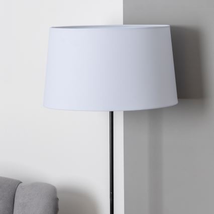 Brilagi - Lámpara de pie LED CERIA 1xE27/40W/230V Ø 45 cm blanco/negro