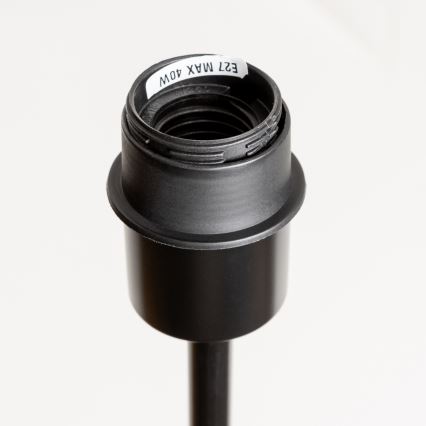 Brilagi - Lámpara de pie LED CERIA 1xE27/40W/230V Ø 45 cm blanco/negro