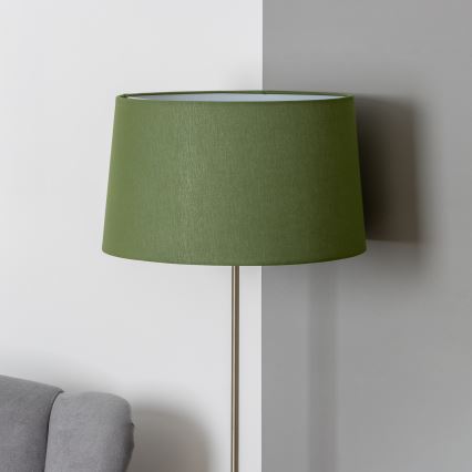 Brilagi - Lámpara de pie LED CERIA 1xE27/40W/230V Ø 45 cm verde/cromo mate