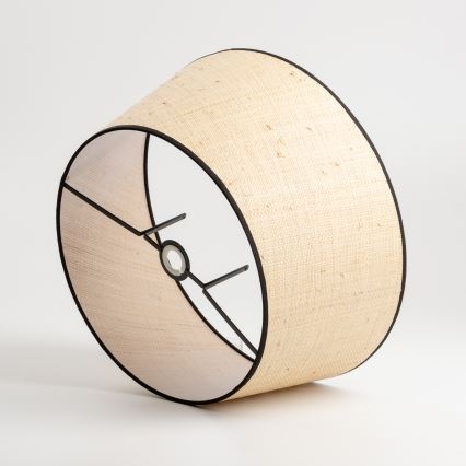 Brilagi - Lámpara de pie LED CERIA 1xE27/40W/230V Ø 50 cm beige/blanco