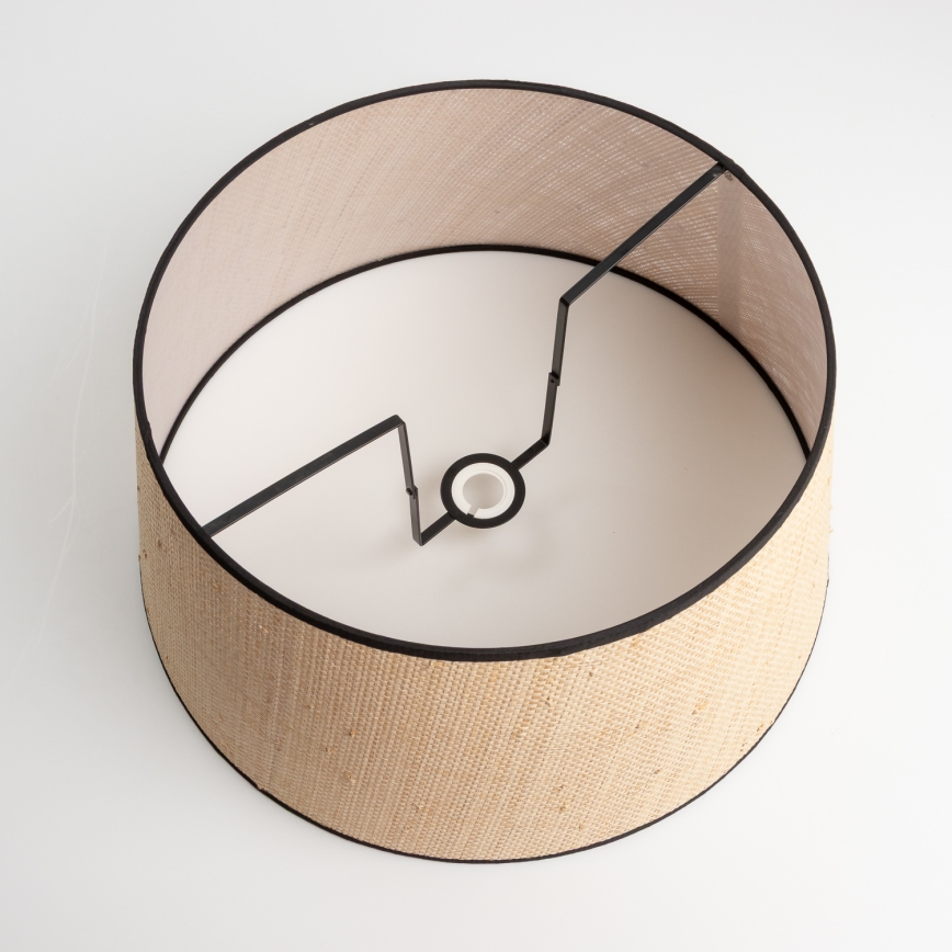 Brilagi - Lámpara de pie LED CERIA 1xE27/60W/230V Ø 50 cm beige