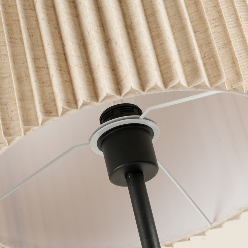 Brilagi - Lámpara de pie NORDIC WAVE 1xE27/15W/230V lino/negro
