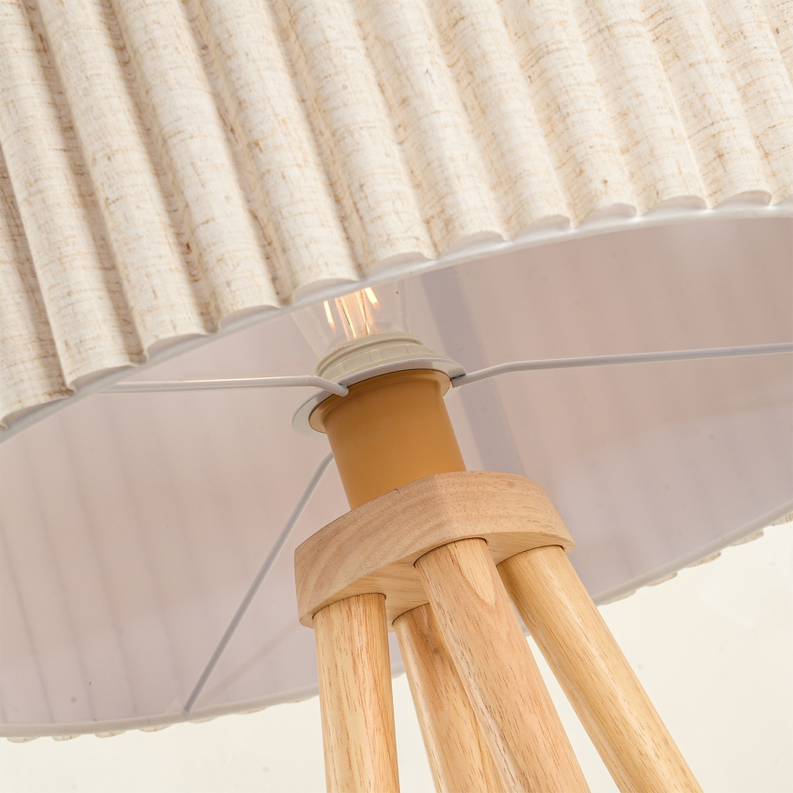 Brilagi - Lámpara de pie NORDIC WAVE 1xE27/15W/230V madera/lino