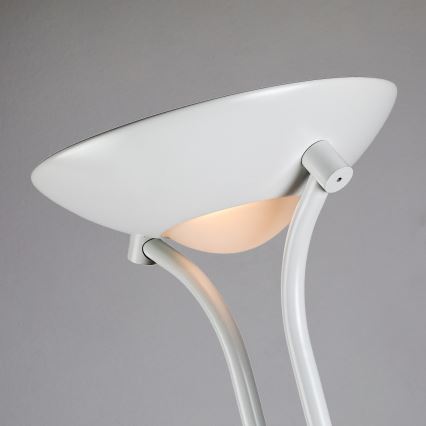 Brilagi - Lámpara de pie regulable SCARLETT 1xR7s/230W/230V + 1xG9/40W blanca