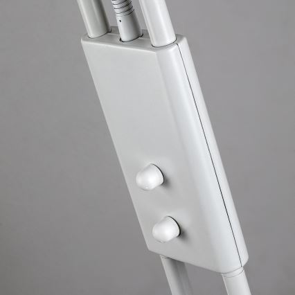 Brilagi - Lámpara de pie regulable SCARLETT 1xR7s/230W/230V + 1xG9/40W blanca