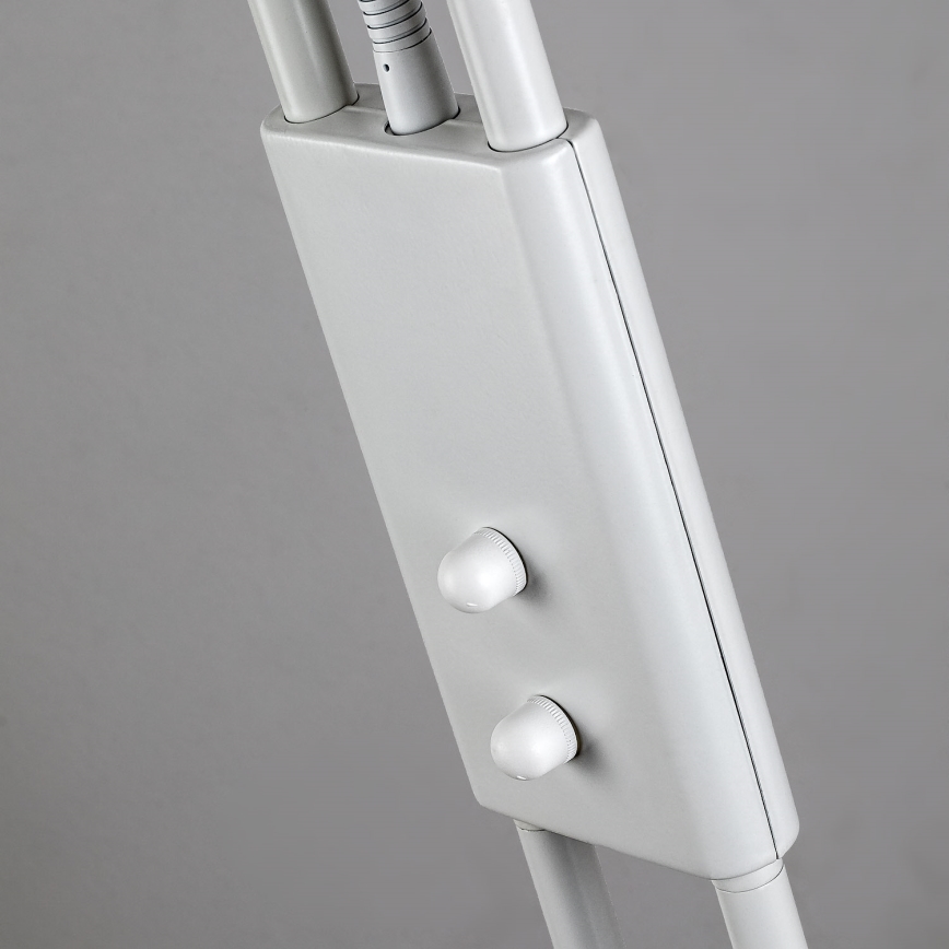 Brilagi - Lámpara de pie regulable SCARLETT 1xR7s/230W/230V + 1xG9/40W blanca