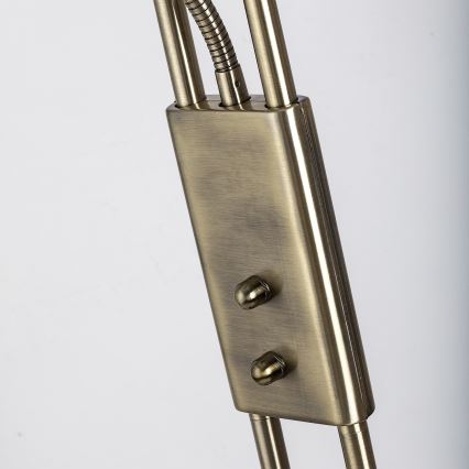 Brilagi - Lámpara de pie regulable SCARLETT 1xR7s/230W/230V + 1xG9/40W bronce