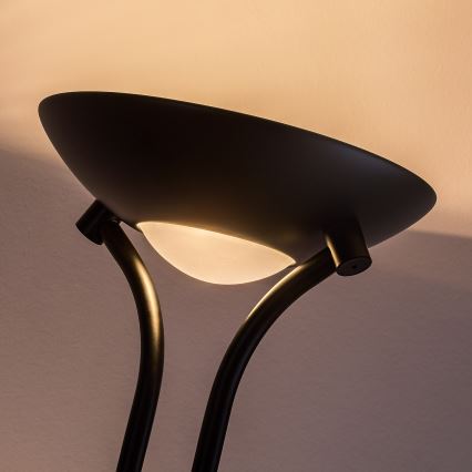 Brilagi - Lámpara de pie regulable SCARLETT 1xR7s/230W/230V + 1xG9/40W negra