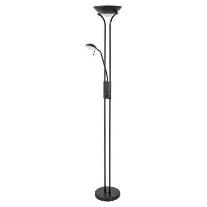 Brilagi - Lámpara de pie regulable SCARLETT 1xR7s/230W/230V + 1xG9/40W negra