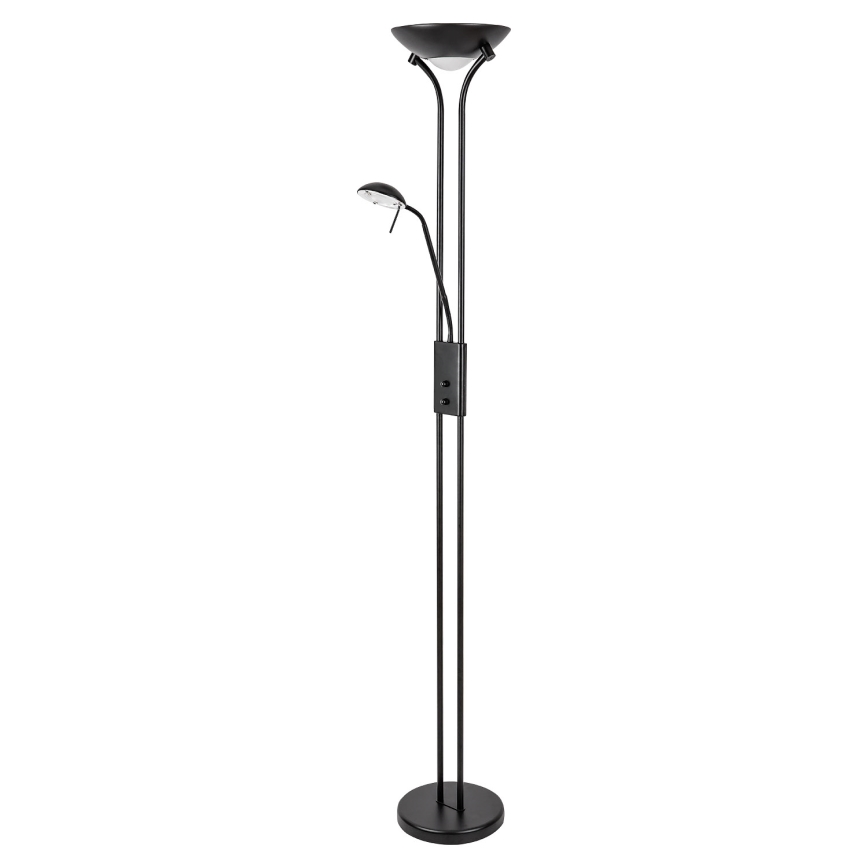 Brilagi - Lámpara de pie regulable SCARLETT 1xR7s/230W/230V + 1xG9/40W negra