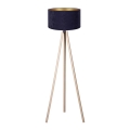 Brilagi - Lámpara de pie VELVET 1xE27/60W/230V beige/azul