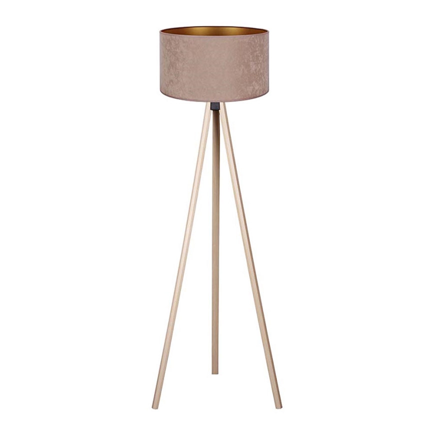 Brilagi - Lámpara de pie VELVET 1xE27/60W/230V beige