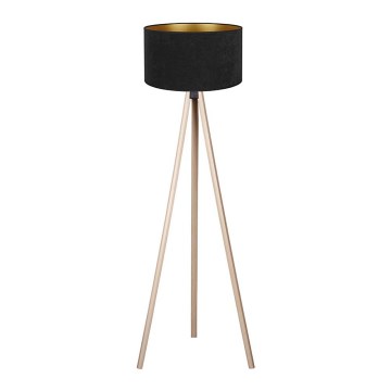 Brilagi - Lámpara de pie VELVET 1xE27/60W/230V beige/negro