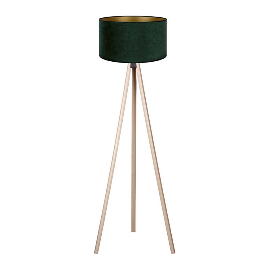 Brilagi - Lámpara de pie VELVET 1xE27/60W/230V beige/verde