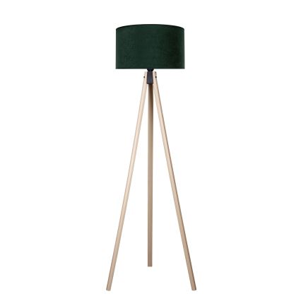 Brilagi - Lámpara de pie VELVET 1xE27/60W/230V beige/verde