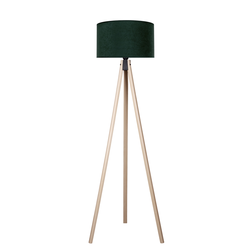 Brilagi - Lámpara de pie VELVET 1xE27/60W/230V beige/verde