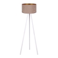 Brilagi - Lámpara de pie VELVET 1xE27/60W/230V blanco/beige
