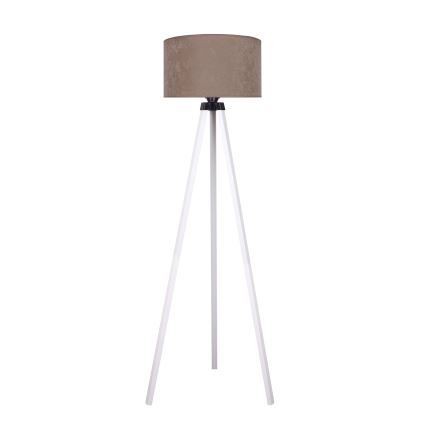 Brilagi - Lámpara de pie VELVET 1xE27/60W/230V blanco/beige