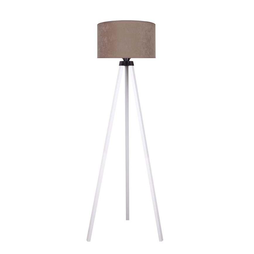Brilagi - Lámpara de pie VELVET 1xE27/60W/230V blanco/beige