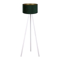 Brilagi - Lámpara de pie VELVET 1xE27/60W/230V blanco/verde